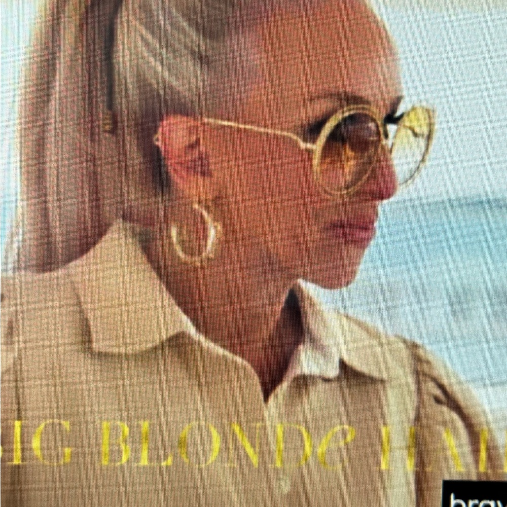 Chloé Round Gold Gradient Sunglasses